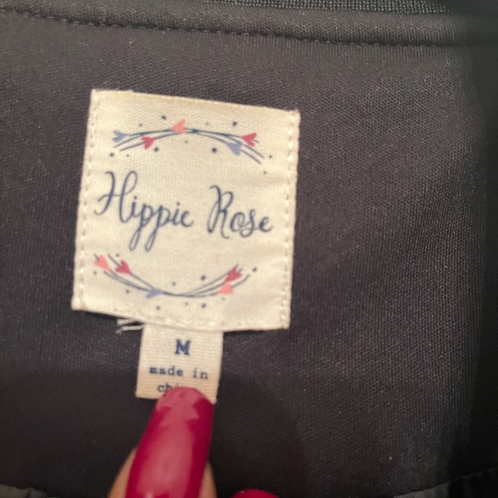 Hippie Rose Charcoal glitter jacket